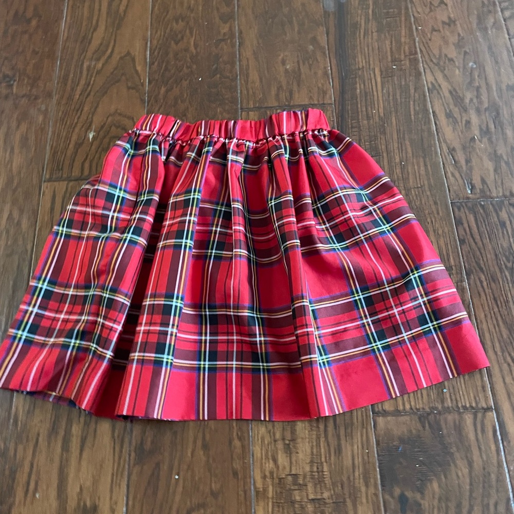 Red Plaid Skirt